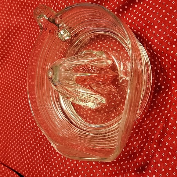 Vintage clear glass citrus juicer - Picture 5 of 5